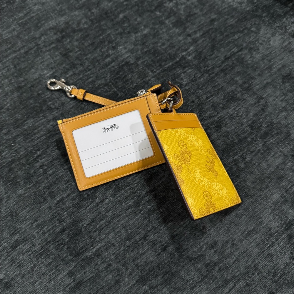 Coach card case set with strap - NWT